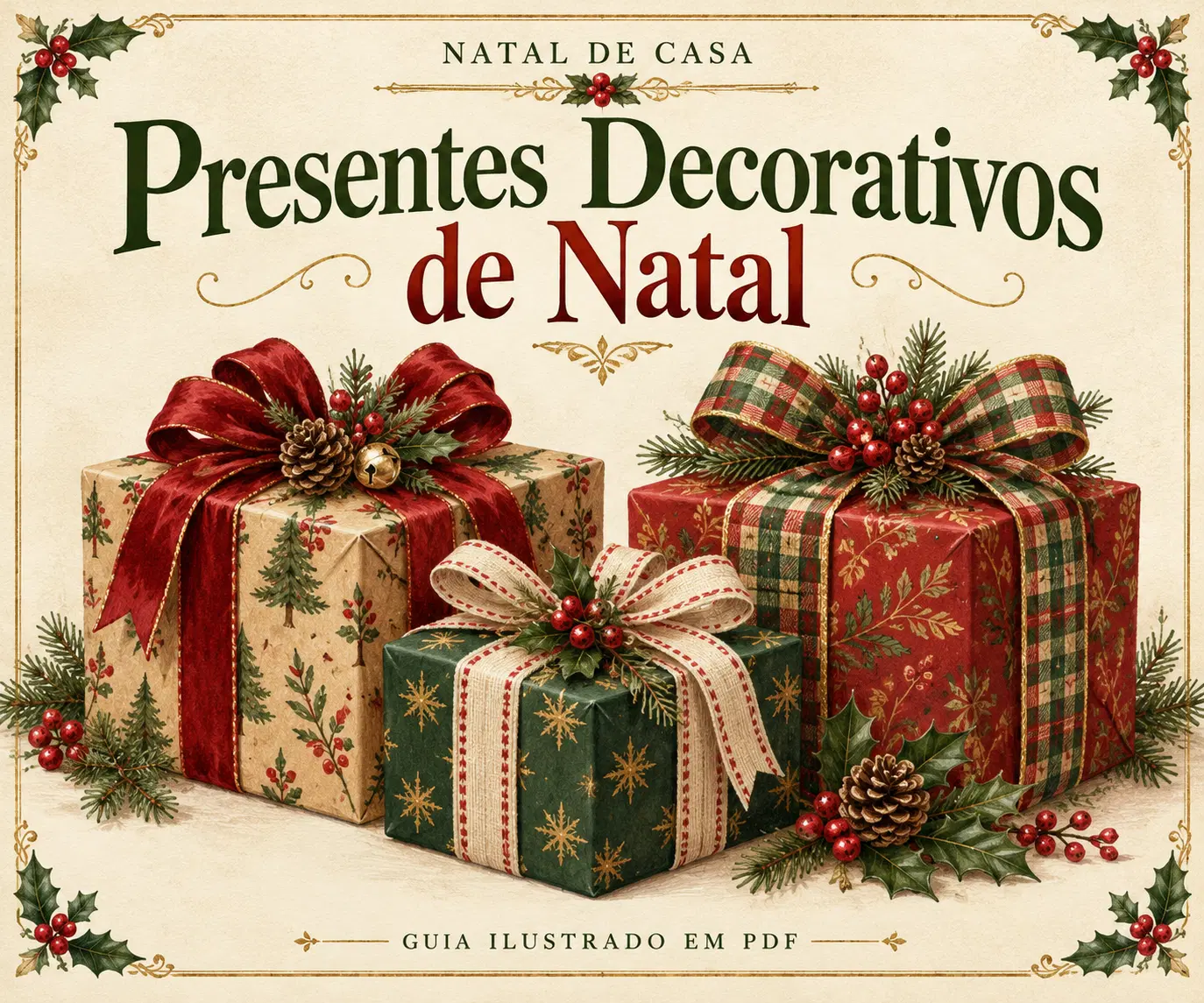 Presentes Decorativos — O toque final da sua árvore
