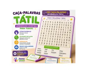 Caça-Palavras Tátil para Imprimir