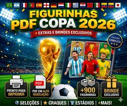 ÁLBUM DA COPA 2026 | PDF 100% COMPLETO | 900+ FIGURINHAS | BRINDES INCRÍVEIS + ENTREGA AUTOMÁTICA!