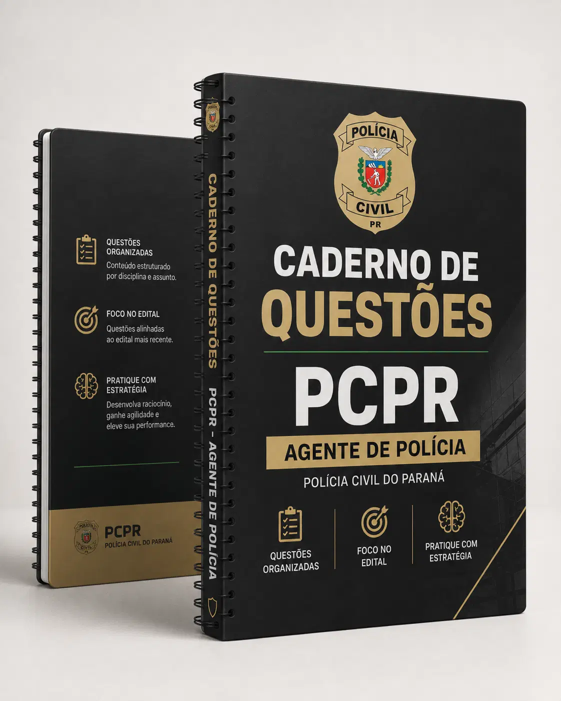 CADERNO DE QUESTÕES PCPR + KIT SIMULADOS