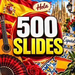 + 500 Slides Visuais de Espanhol