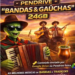 Pendrive Bandas e Gauchas