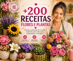 +201 Amigurumis de Plantas e Flores