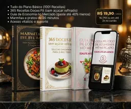 Combo Família — Marmitas BBB + 365 Doces Fit + Guia Economize 40% no Mercado