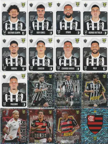🔥 Figurinhas Separadas – Brasileirão 2024 e 2025 + Copa América 2024