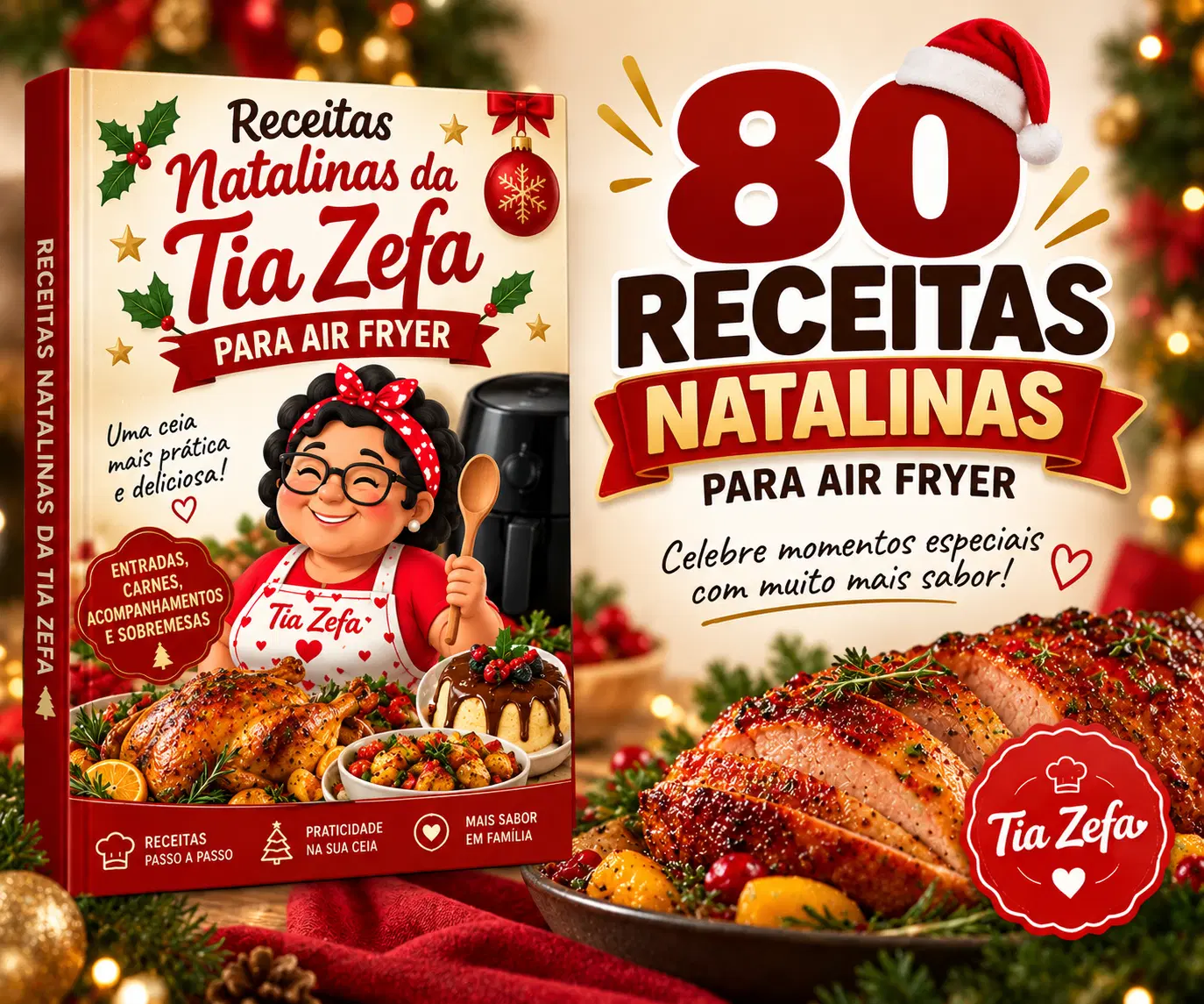 🎄 Adicione 80 Receitas Natalinas por apenas R$ 14,90
