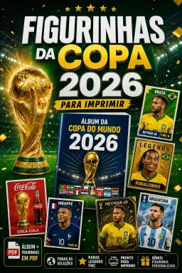 Figurinhas da Copa para Imprimir