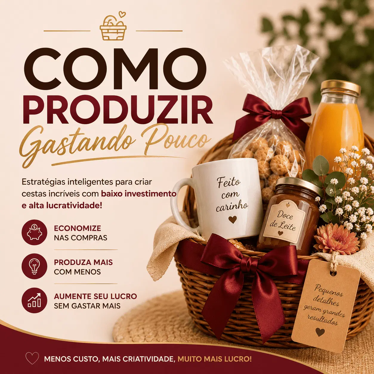COMO PRODUZIR GASTANDO MUITO POUCO