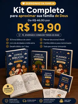 KIT COMPLETO DOS LIVROS BÍBLICOS DE COLORIR