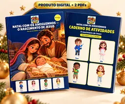 Kit Digital Natal com os Amiguinhos — O Nascimento de Jesus