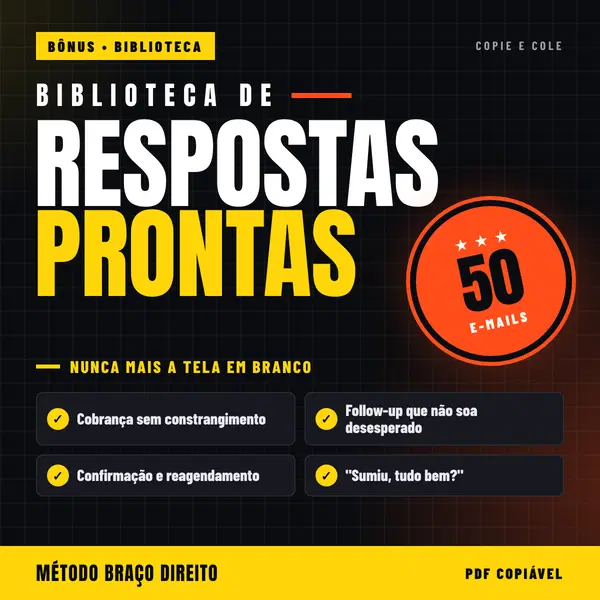 Adicionar 50 e-mails prontos por R$ 17