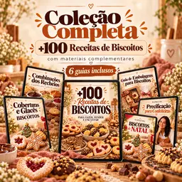 Coleção Completa +100 Receitas de Biscoitos