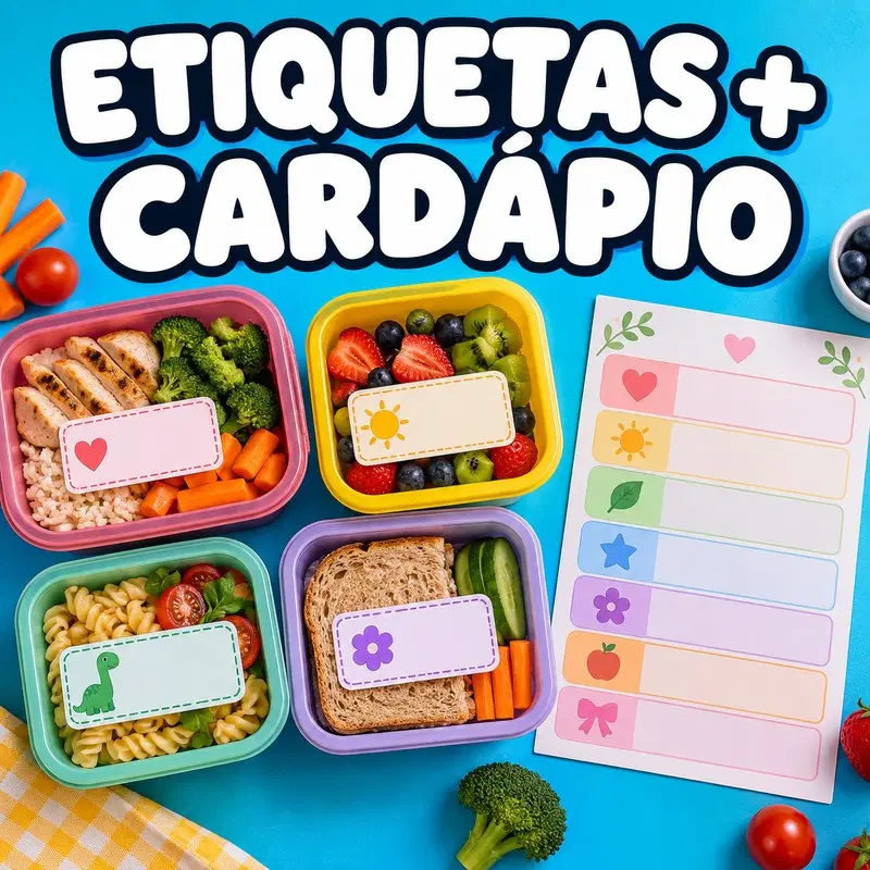 Kit Imprimível: etiquetas e cardápios