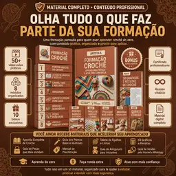 Formação Crochê - Plano Profissional