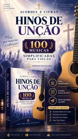 HINOS DE UNÇÃO - 100 MÚSICAS CIFRADAS