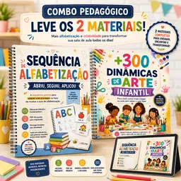+300 Dinâmicas de Artes Infantil + Sequência de Alfabetização