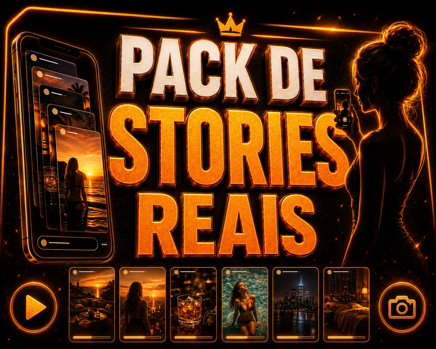 Pack de Stories Reais