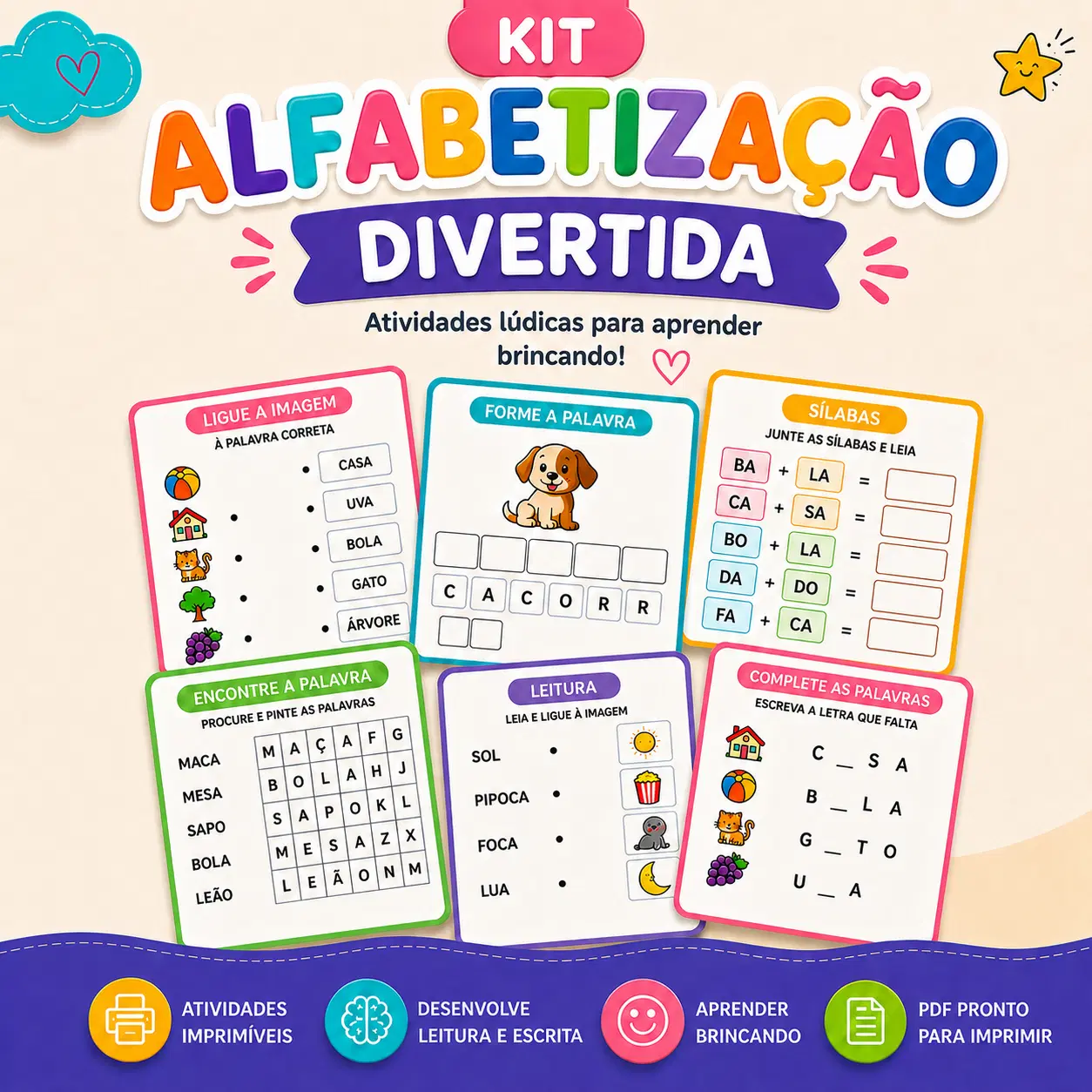 Kit Alfabetização Divertida