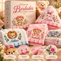Matrizes para Toalhas e Enxovais + 6 Bônus Exclusivos