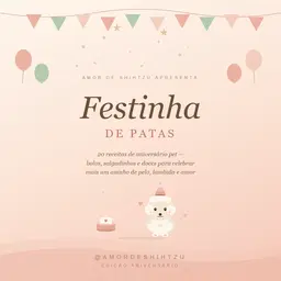 Festinha de Patas — 20 Receitas de Aniversário para Pet