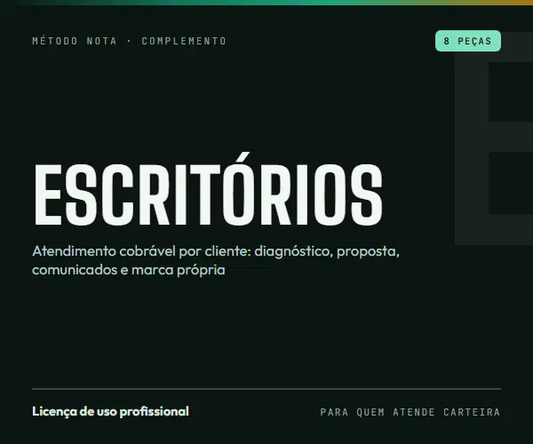 Método NOTA para Escritórios - Reforma Tributária