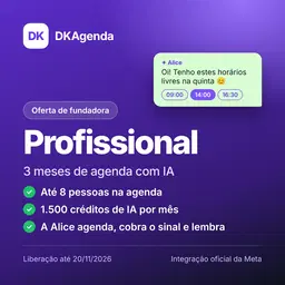 DKAgenda Fundadora: Profissional (3 meses)