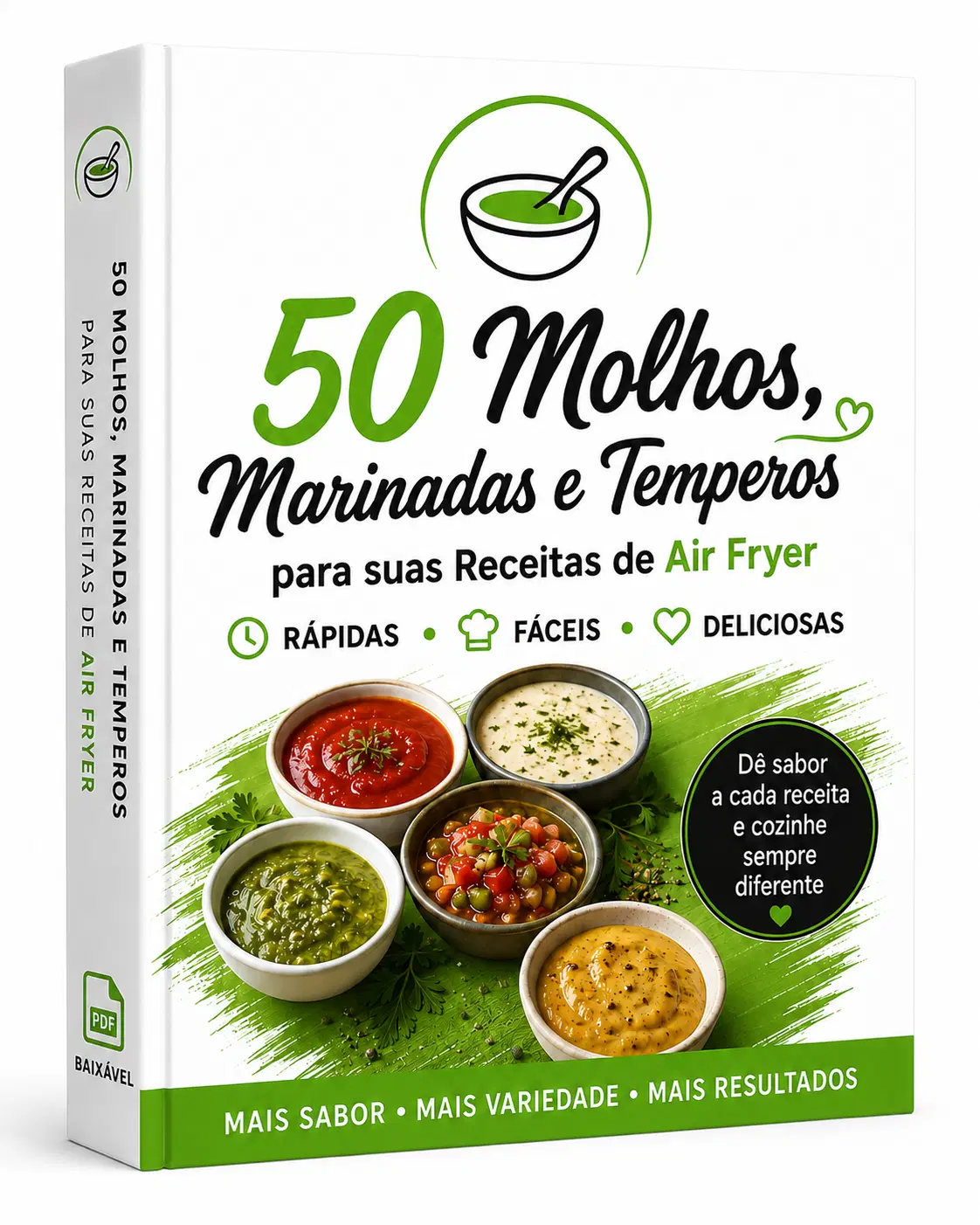 50 Molhos, Marinadas e Temperos para Air Fryer