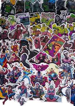 Kit premium figurinhas heróis todos moldes