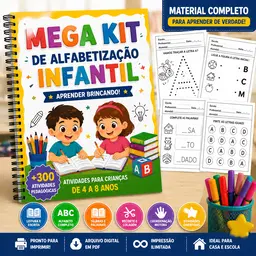 Mega Kit de Alfabetização Infantil