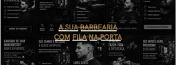 Pack de Imagens do Instagram para Barbearias com Legenda