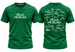 Estampa Jesus Me Salvou