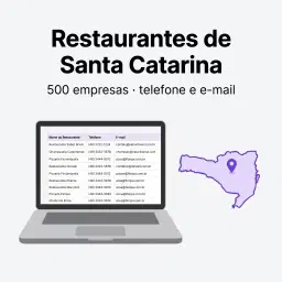 Lista: 500 Restaurantes de Santa Catarina — Básico (telefone + e-mail)