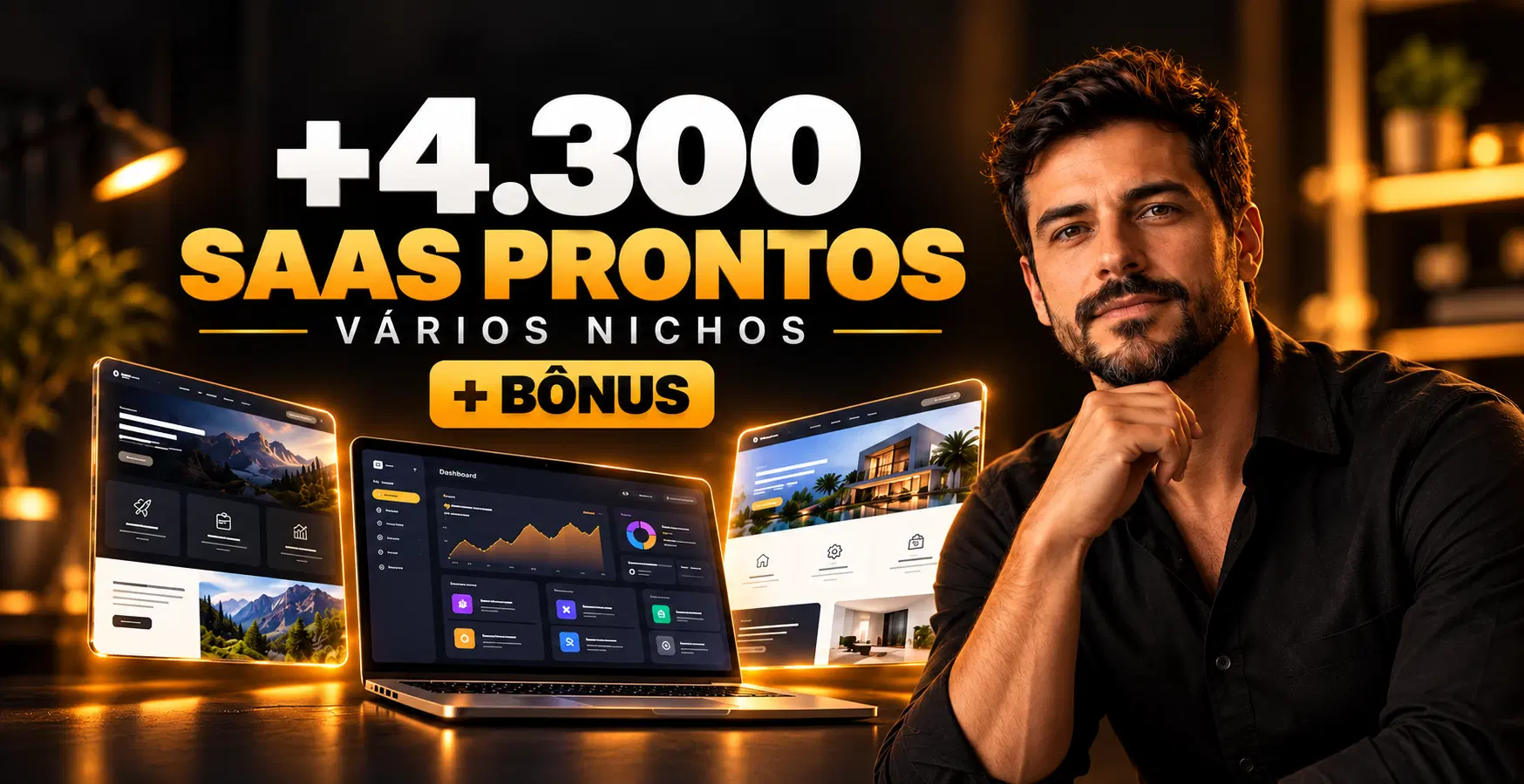 +4.300 SAAS PRONTOS + BÔNUS: TEMPLATES ENVATO E TEMPLATES DE SITES PREMIUM