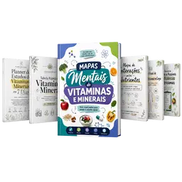 21 Mapas Mentais de Vitaminas e Minerais