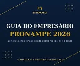 Guia do Empresário para o Pronampe 2026