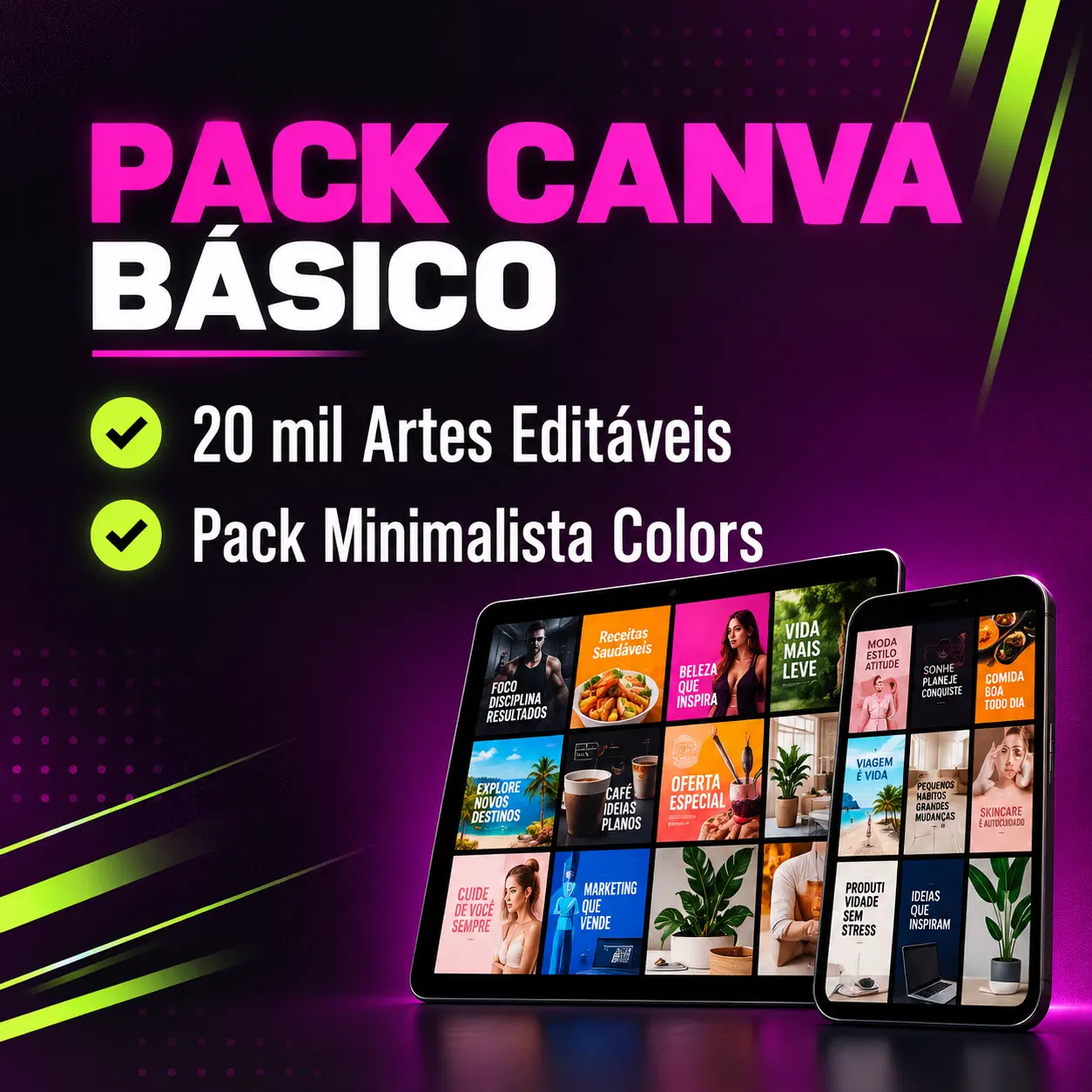 Pack Canva Básico | +20 Mil Artes Editáveis