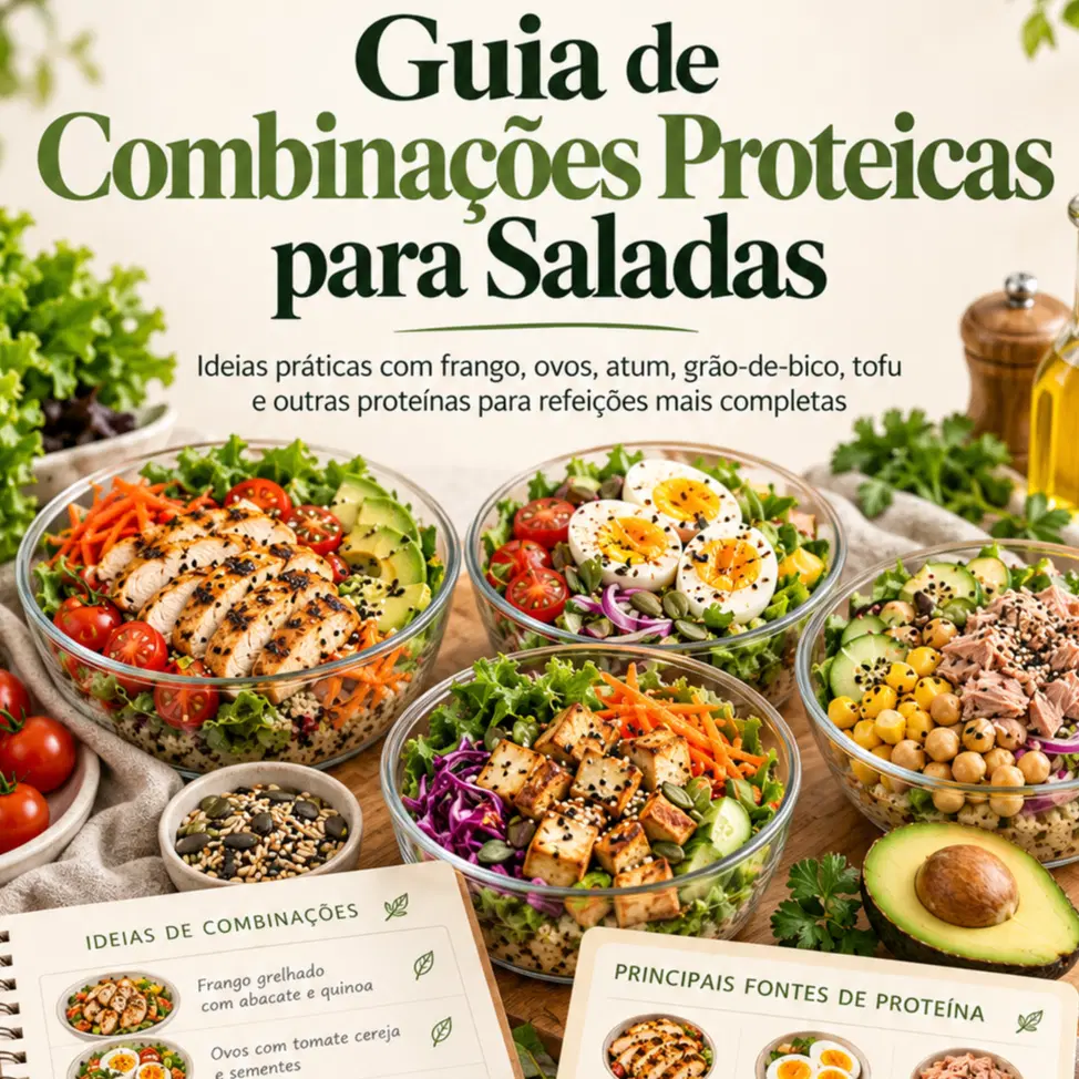 Guia de Combinações Proteicas para Saladas