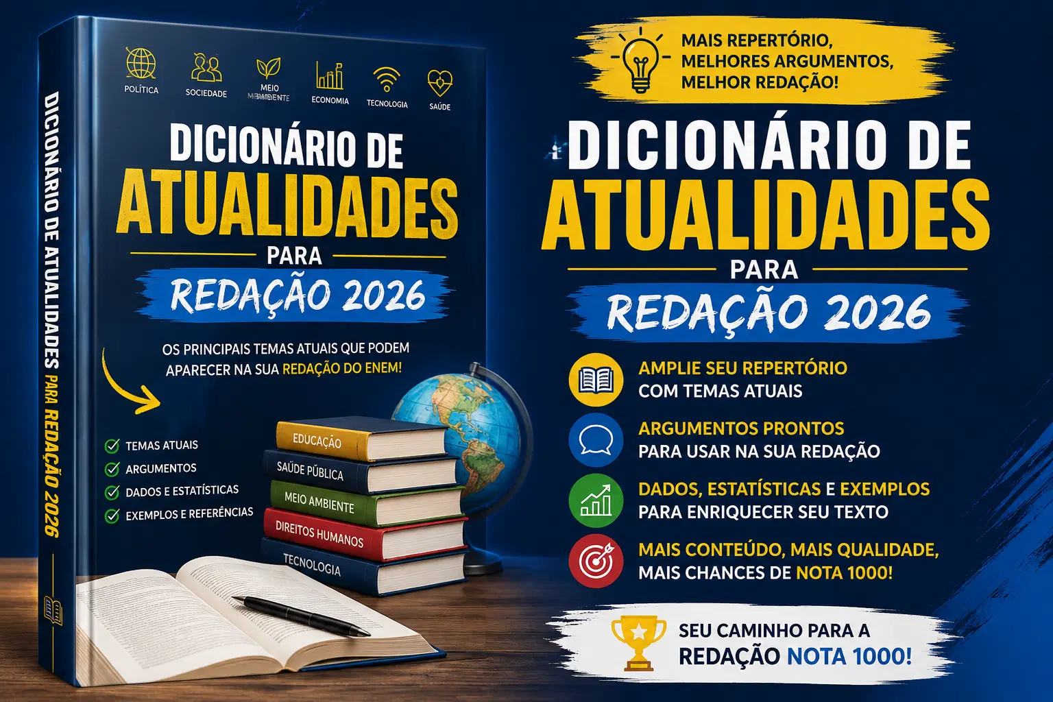 📖 Dicionário de Atualidades para Redação 2026