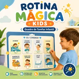 Rotina Mágica Kids — Quadro de Tarefas Infantil | PP