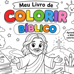 Kit premium Colorindo Com Jesus