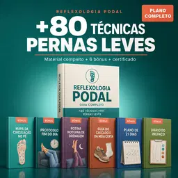 Pernas Leves Completo — +80 Técnicas + 6 Bônus + Certificado