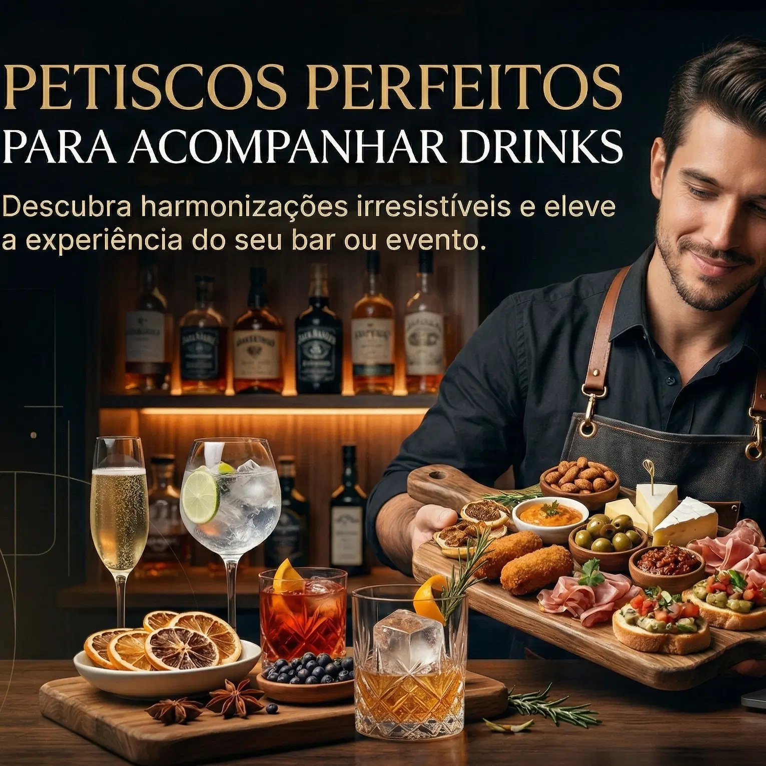 Petiscos Perfeitos para Acompanhar Drinks