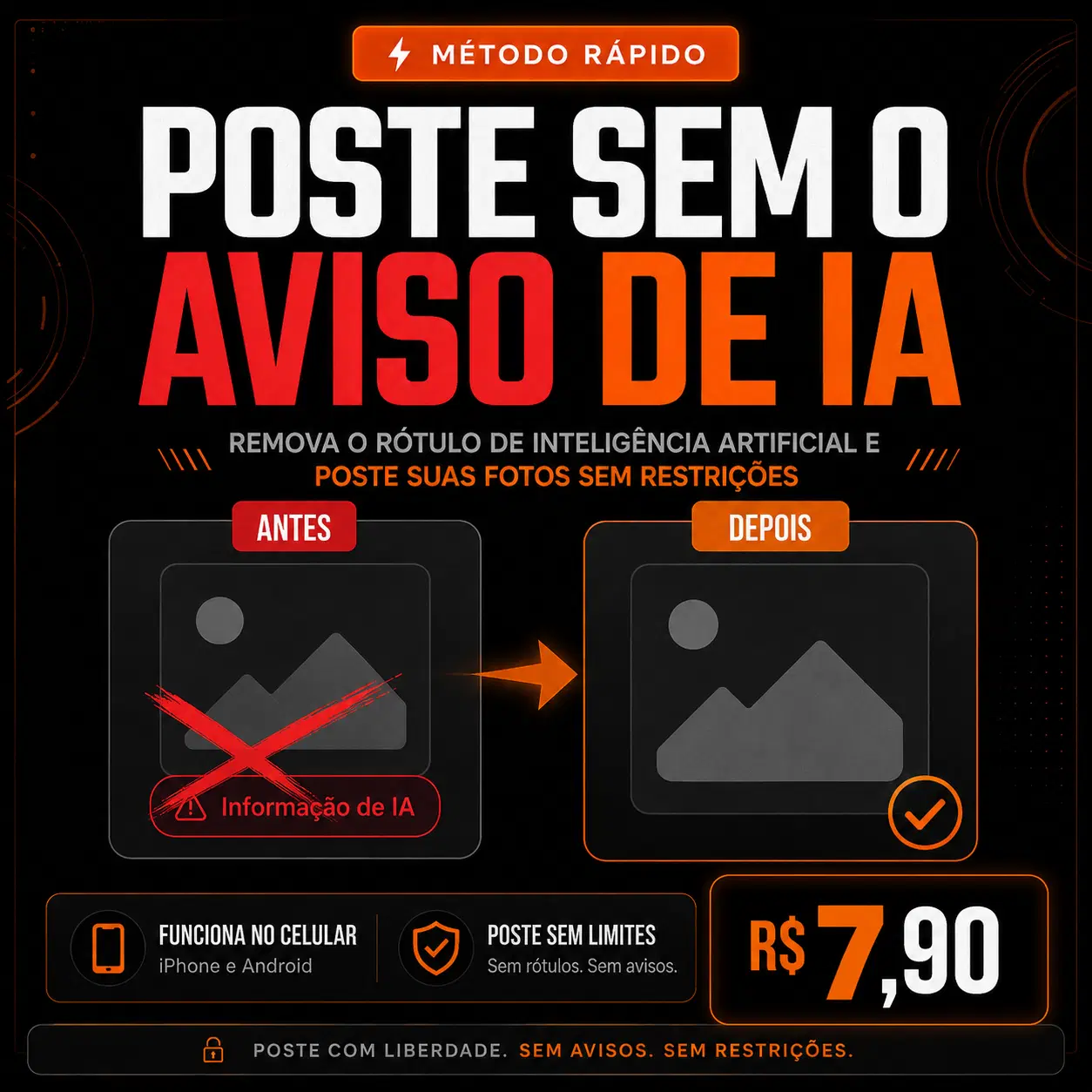 Poste Sem o Aviso de I.A