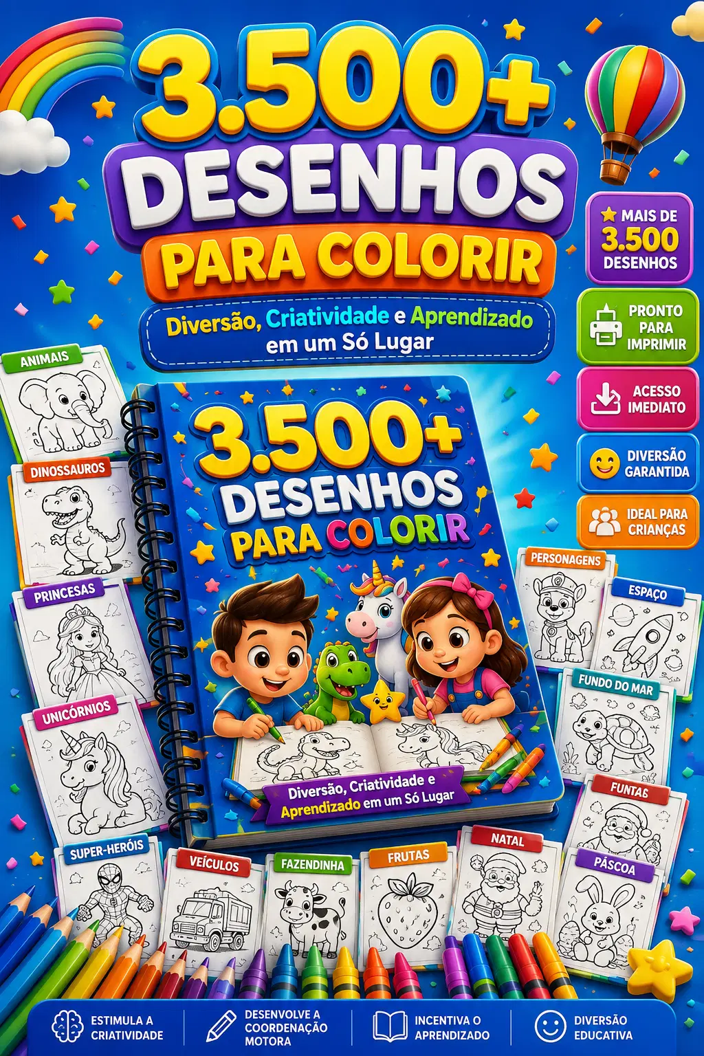 Coleção de Desenhos para Colorir