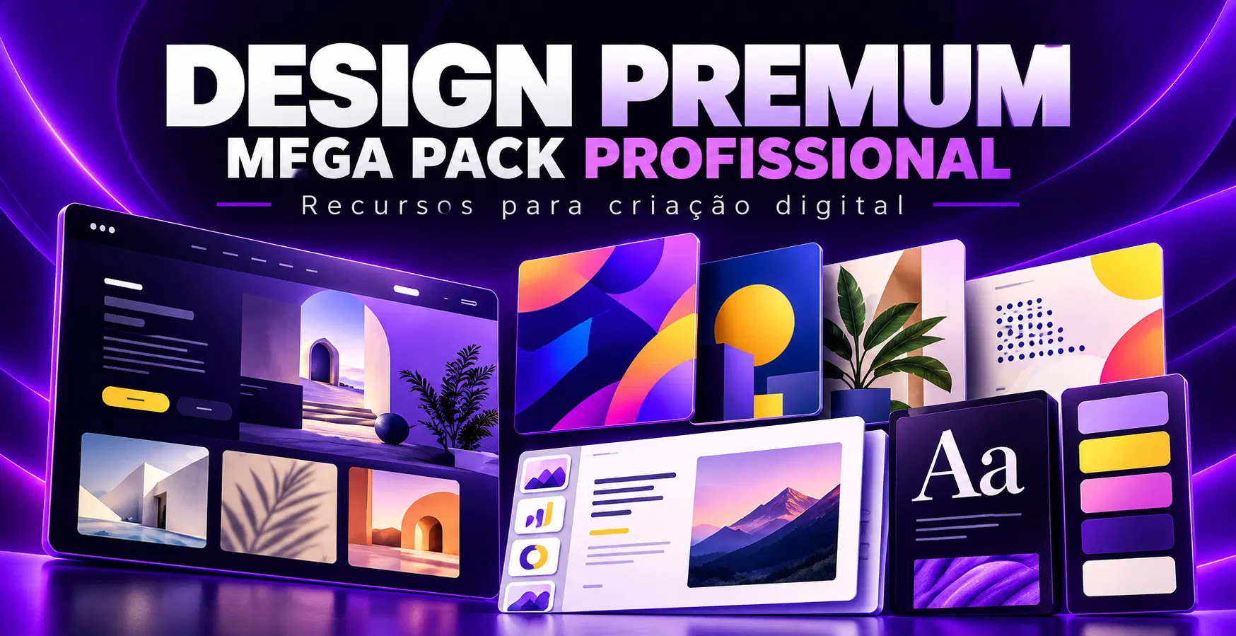 🎁  Mega Pack Profissional de Design e Criação Digital