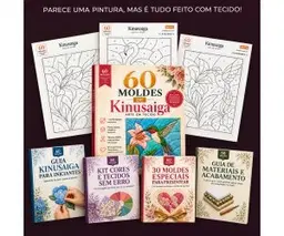 Kit Completo - 60 Moldes de Kinusaiga + 4 Bônus