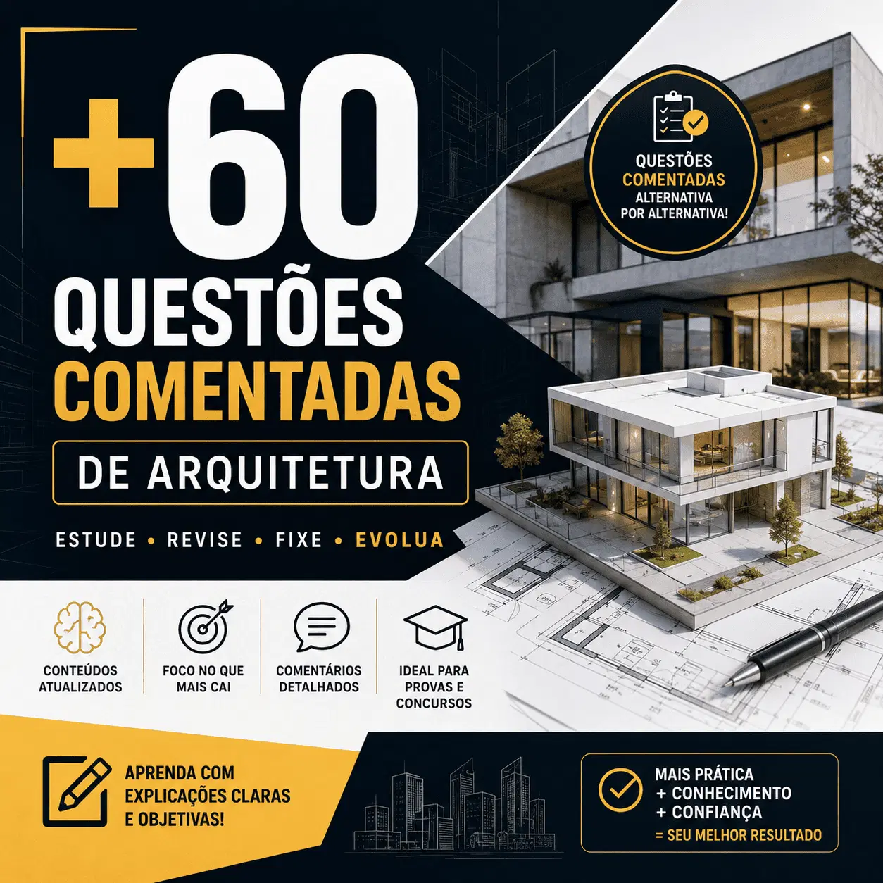 +60 Questões Comentadas de Arquitetura