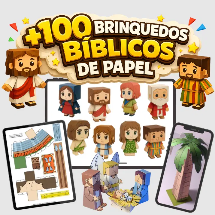 + 100 BRINQUEDOS BIBLICOS DE PAPEL 🙏🏻