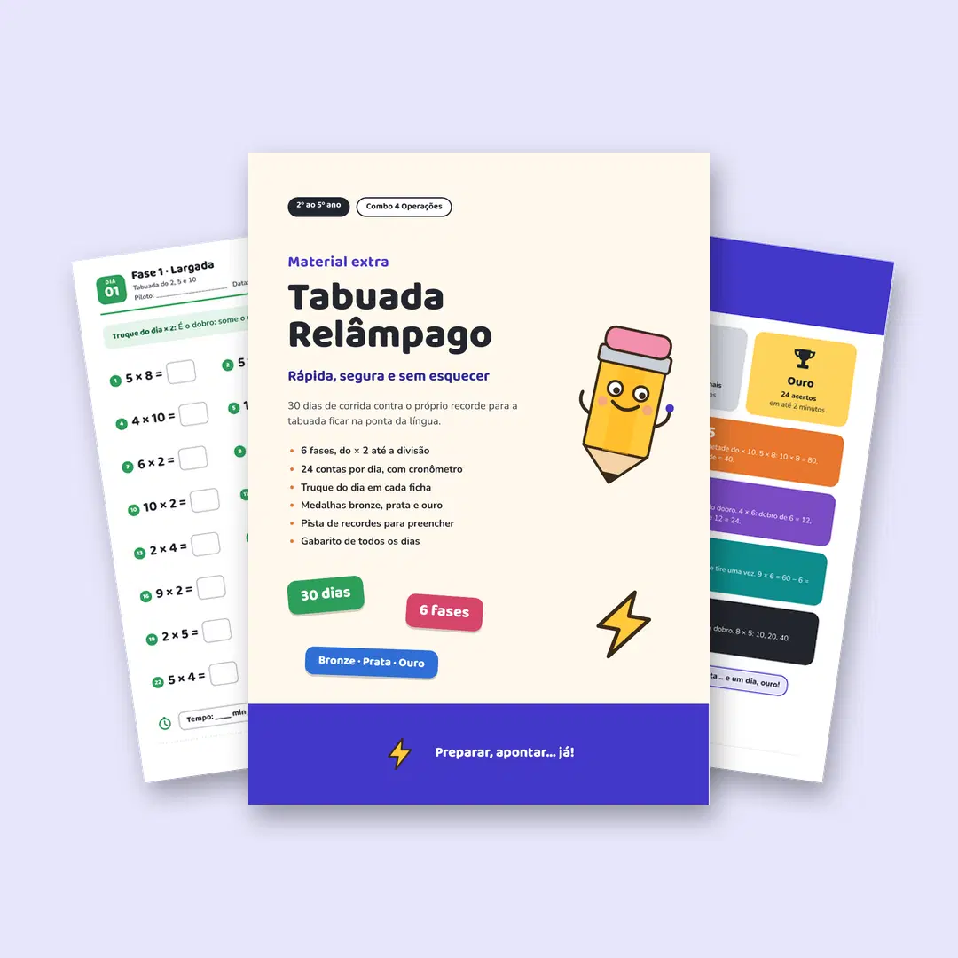 Tabuada Relâmpago: 30 dias para não esquecer mais