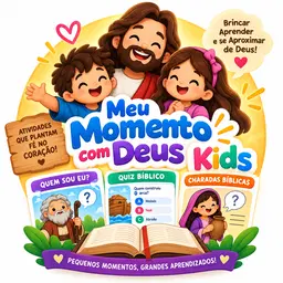 💛 MEU MOMENTO COM DEUS KIDS — 5 ATIVIDADES + BÔNUS ORAÇÕES
